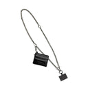 Clip & Go Crossbody Phone Strap w/ Pouch - Metal Chain