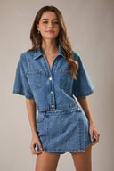 DENIM CROP SHIRT LE LIS