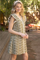Ivory Trace Olive Dress