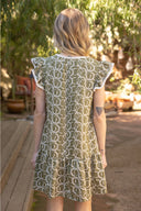 Ivory Trace Olive Dress