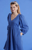 Eva Solid Linen Dress