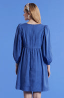 Eva Solid Linen Dress