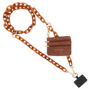 Clip & Go Crossbody Phone Strap w/ Pouch - Chunky Chain 