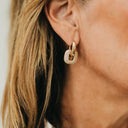 Drop Diamond Square Huggie Hoops - WATERPROOF Pretty Simple