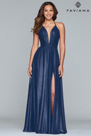 Formal Evening Gown (Midi to Long) Navy Faviana 00