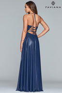 Formal Evening Gown (Midi to Long) Navy Faviana 00