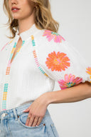 Bright Blossom Blouse - Plus Size