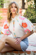 Bright Blossom Blouse - Plus Size