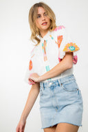 Bright Blossom Blouse - Plus Size