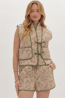 Floral Fields Quilted Vest