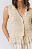 Fringe Sweater Vest