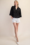 Threaded Blooms Top