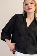 Threaded Blooms Top