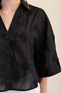 Threaded Blooms Top