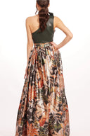 Glitter Bloom Maxi Skirt