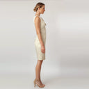 Boat Neck Bow Sheath Dress