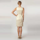 Boat Neck Bow Sheath Dress