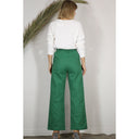 Cotton Twill Wide Leg Pants