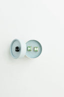 Crystal Powder Stud Earrings Violet & Brooks