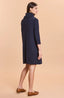 Kim Faux Suede Dress | Navy