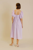 Lavender Grosgrain Midi Dress