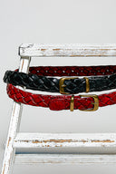 Genuine Leather Braided Belt POL Clothing