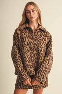 The Wild Card Leopard Jacket Mustard Seed