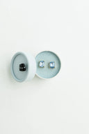 Crystal Powder Stud Earrings Violet & Brooks