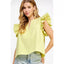 Key Lime Flutter Top