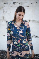 Navy Cheetah Running Tunic