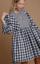 Plaid Flannel Babydoll Dress