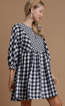 Plaid Flannel Babydoll Dress