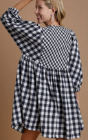 Plaid Flannel Babydoll Dress