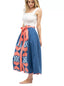 Navy Hearts Prairie Skirt