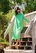 Green Dot Maxi Dress