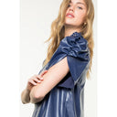 Deep Sea Leather Blouse