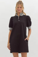 Noir Frame Mini Dress