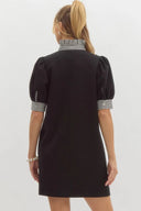 Noir Frame Mini Dress