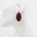 Color Me Chic Oval Statement Earrings Joia
