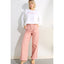 Cotton Twill Wide Leg Pants