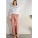 Cotton Twill Wide Leg Pants