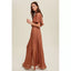 Pleated Maxi Event Dress w/ Slit