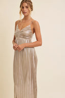 Starlight Pleats Midi Dress