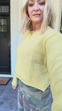 Easy Does It Knit Sweater – Citron Yellow