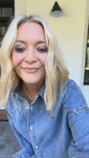 Denim With an Edge Studded Button Down