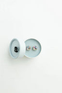 Crystal Powder Stud Earrings Violet & Brooks