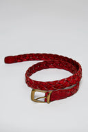 Genuine Leather Braided Belt POL Clothing