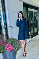 Scalloped Coat Dress