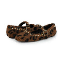 Leopard Sherpa Mary Janes Vintage Havana