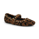 Leopard Sherpa Mary Janes Vintage Havana